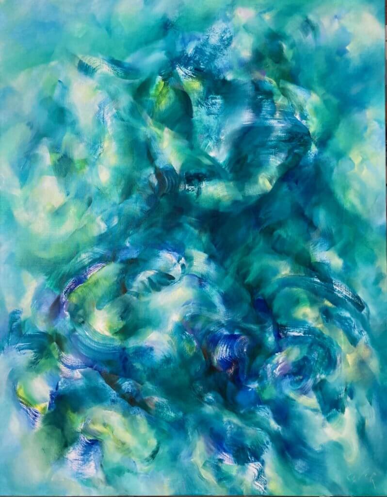 Tohuwabohu 1, 2024, 180x140, Öl/Lw