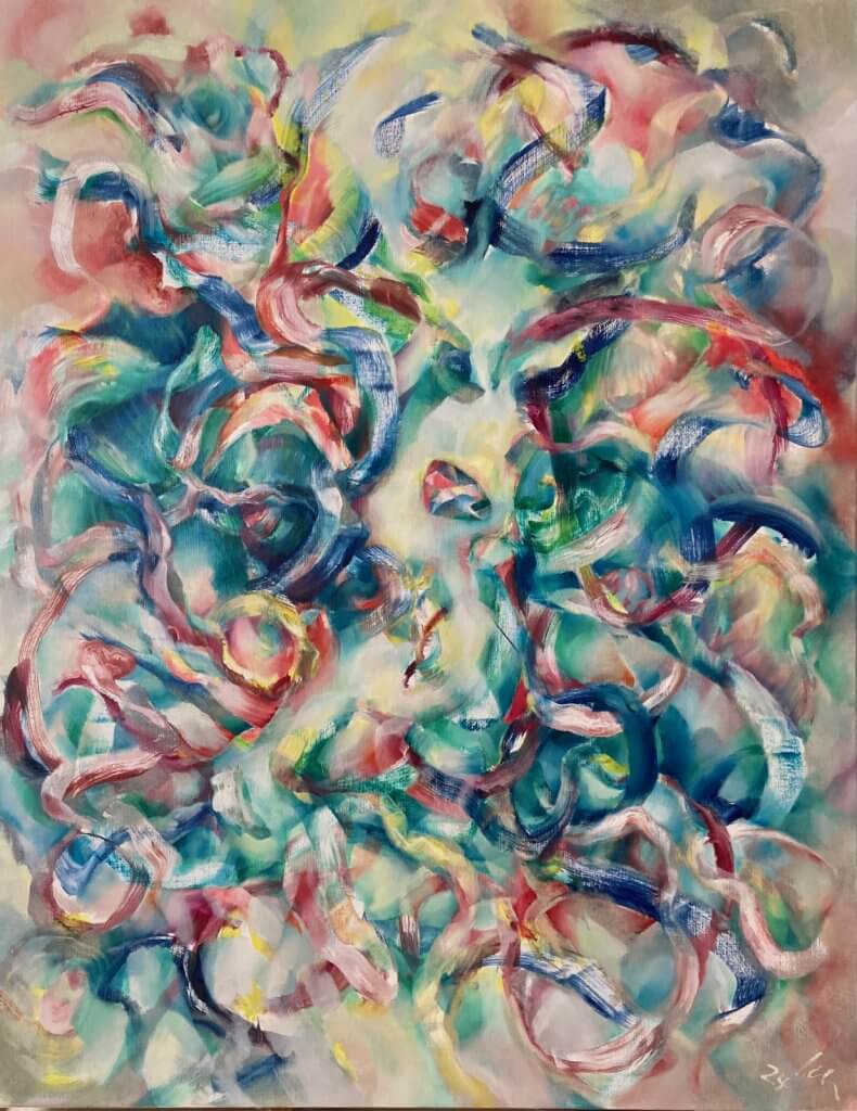 Tohuwabohu 3, 2024, 180x140, Öl/Lw